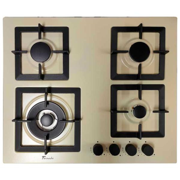 Plită încorporabilă pe gaz Tornado SL 4G221 Sticlă călită / Ivory photo 3 Plită încorporabilă pe gaz Tornado SL 4G221 Sticlă călită / Ivory photo 3