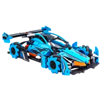 Constructor cu telecomandă KeeYee Universal Mecanum Mașină/ Blue