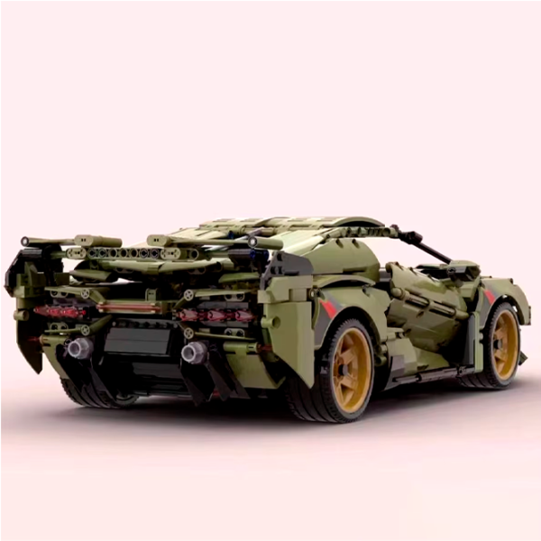 Constructor cu telecomandă KeeYee Lamborghini SIAN Mașină/ Green photo 4