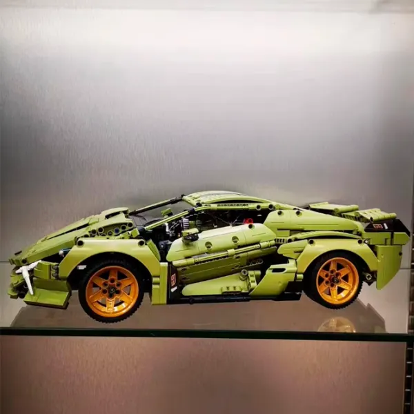 Constructor cu telecomandă KeeYee Lamborghini SIAN Mașină/ Green photo 5