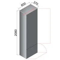 Dulap pentru antreu Arta Mobilei AM57 LPAL / Stejar photo 3