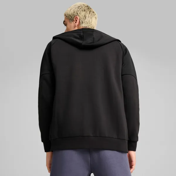 Hanorac pentru bărbați Puma Tech Fz Hoodie Fl  Drept / Black photo 4
