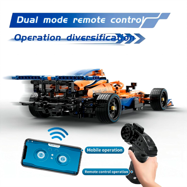 Constructor cu telecomandă KeeYee Formula 1 Mașină/ Orange photo 5