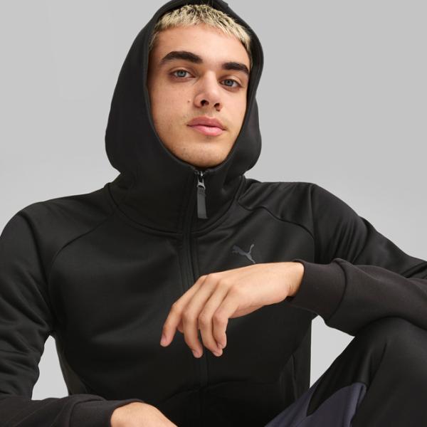 Толстовка для мужчин Puma Tech Fz Hoodie Fl  Прямой / Черный photo 6
