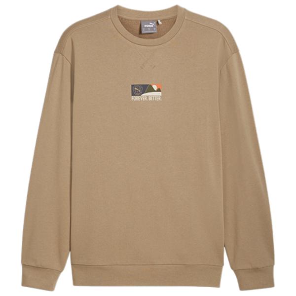 Hanorac pentru bărbați Puma Better Sportswear Crew  Drept / Light Brown photo 1 Hanorac pentru bărbați Puma Better Sportswear Crew  Drept / Light Brown photo 1