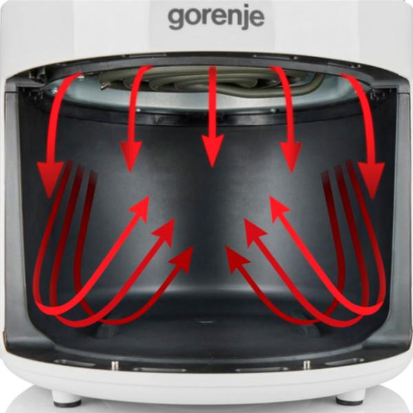 Aero Grill Gorenje AF1300XG 1300 W / 4.5 l / White photo 7