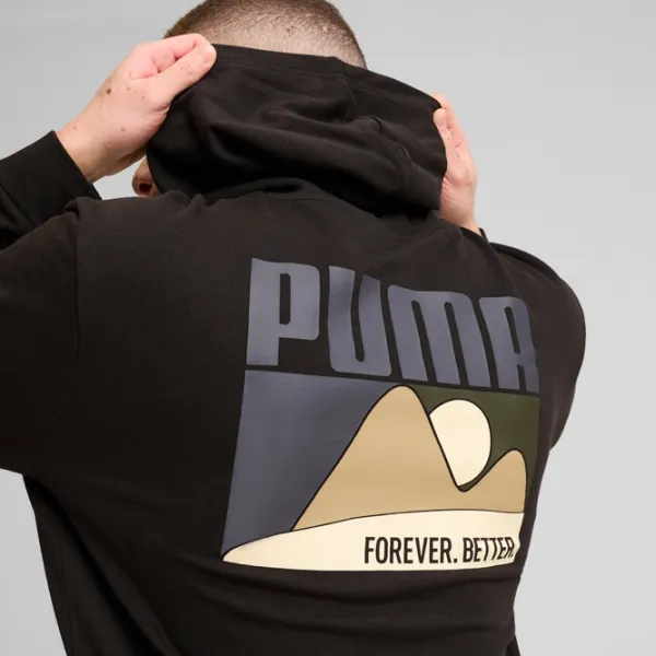 Hanorac pentru bărbați Puma Better Sportswear  Drept / Black photo 7