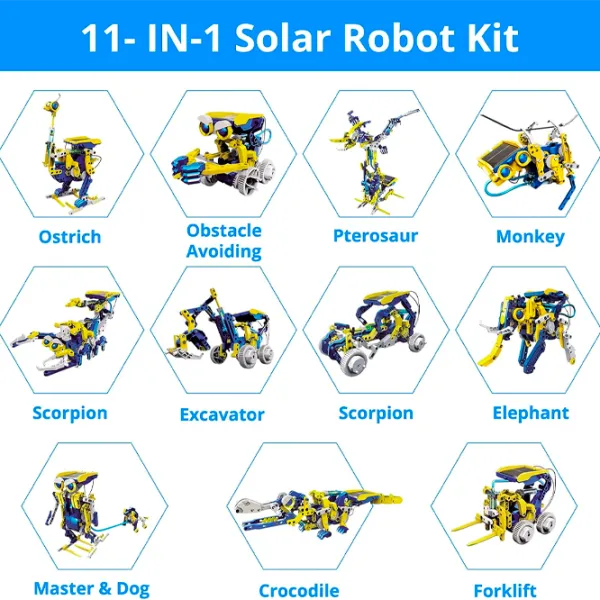 Конструктор Stem Solar Robot Робот/ Желтый photo 2 Конструктор Stem Solar Robot Робот/ Желтый photo 2