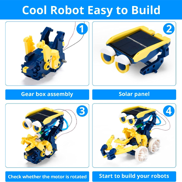 Конструктор Stem Solar Robot Робот/ Желтый photo 3 Конструктор Stem Solar Robot Робот/ Желтый photo 3