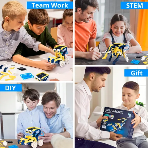 Конструктор Stem Solar Robot Робот/ Желтый photo 8 Конструктор Stem Solar Robot Робот/ Желтый photo 8