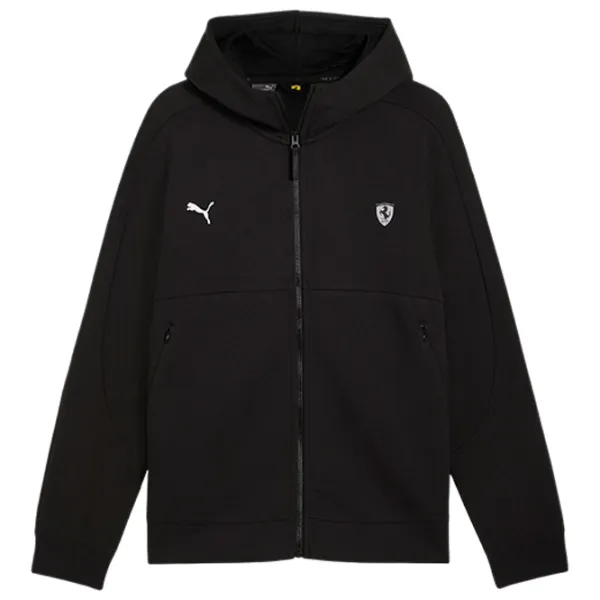 Hanorac pentru bărbați Puma Ferrari Style Sweat Jacket  Drept / Black photo 1