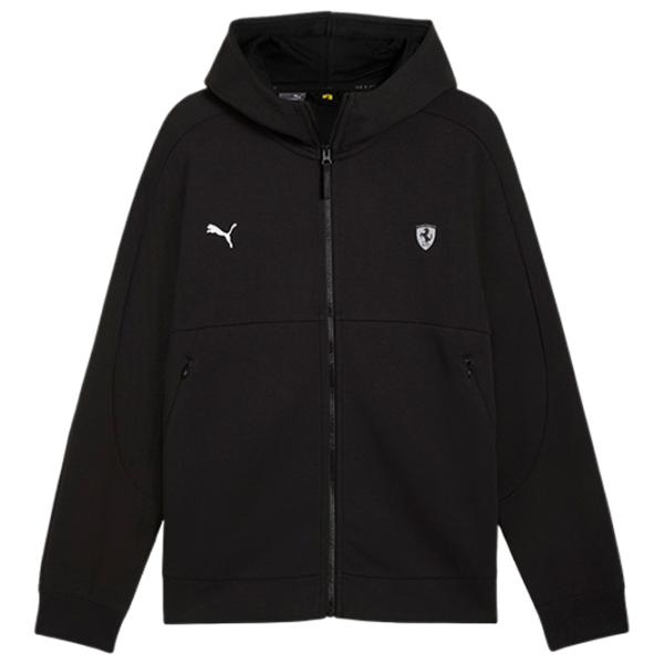 Hanorac pentru bărbați Puma Ferrari Style Sweat Jacket  Drept / Black photo 1