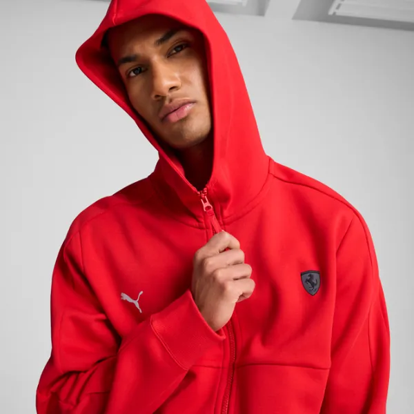 Толстовка для мужчин Puma Ferrari Style Sweat Jacket  Прямой / Красный photo 6