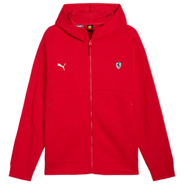 Hanorac pentru bărbați Puma Ferrari Style Sweat Jacket  Drept / Red photo 1