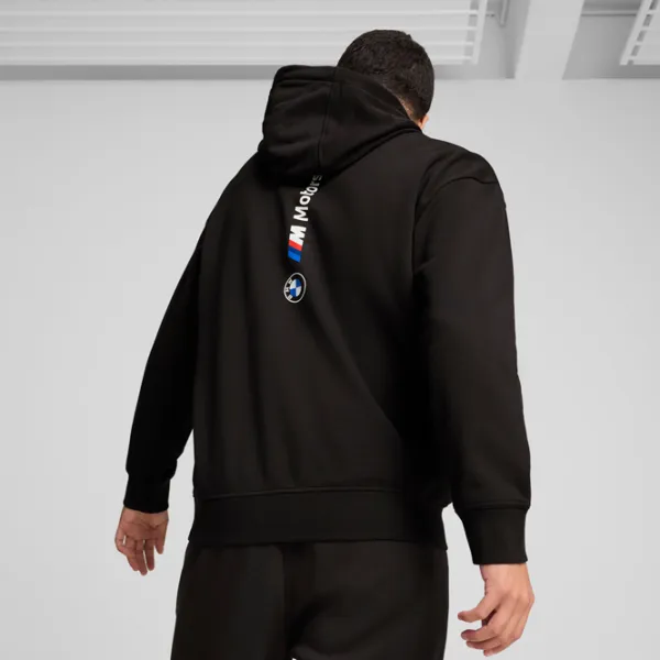 Hanorac pentru bărbați Puma Bmw Mms Ess+ Hoodie Fleece  Drept / Black photo 7