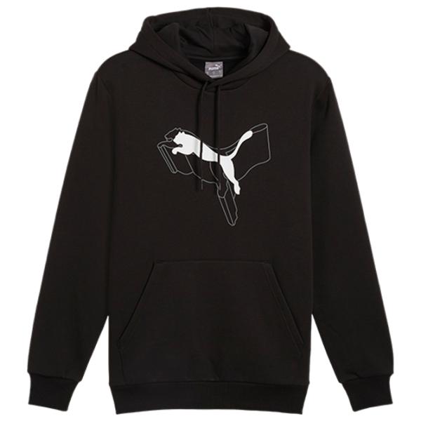 Hanorac pentru bărbați Puma Ess+ Logo Lab Cat Fl  Drept / Black photo 1 Hanorac pentru bărbați Puma Ess+ Logo Lab Cat Fl  Drept / Black photo 1