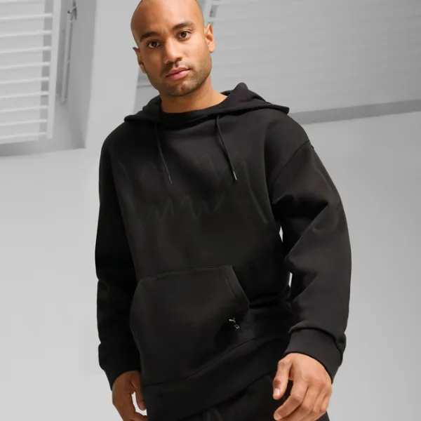 Hanorac pentru bărbați Puma Jaws Core Hoodie 2.0  Drept / Black photo 4