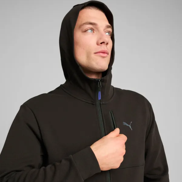 Толстовка для мужчин Puma Open Road Full-Zip Hoodie Dk  Прямой / Черный photo 7