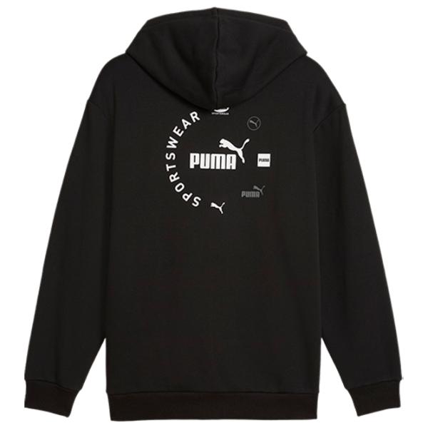 Hanorac pentru bărbați Puma Power Graphic Full-Zip Hoodie Fl  Drept / Black photo 2