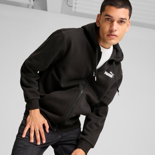 Толстовка для мужчин Puma Power Graphic Full-Zip Hoodie Fl  Прямой / Черный photo 3