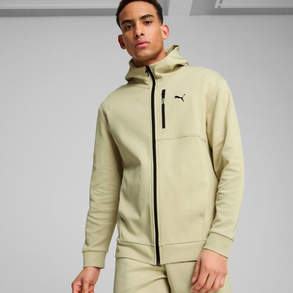 Hanorac pentru bărbați Puma Open Road Full-Zip Hoodie Dk  Drept / Light Green photo 3