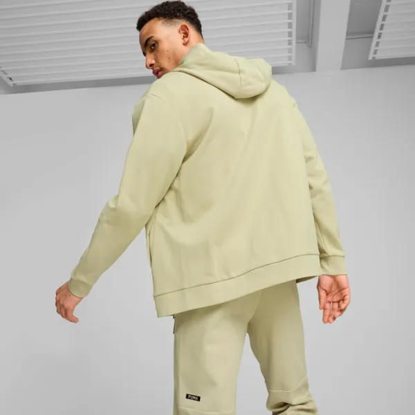 Hanorac pentru bărbați Puma Open Road Full-Zip Hoodie Dk  Drept / Light Green photo 4