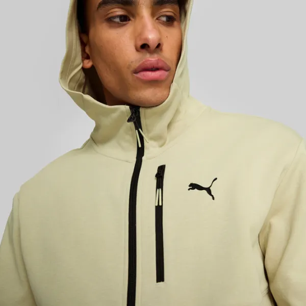 Hanorac pentru bărbați Puma Open Road Full-Zip Hoodie Dk  Drept / Light Green photo 11