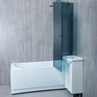 Душевые перегородки Manopera P2-100H/G Grey / Без двери photo 2
