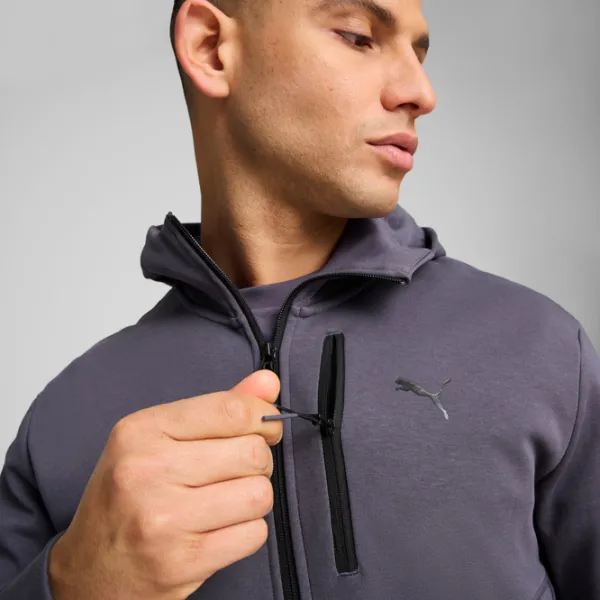 Толстовка для мужчин Puma Open Road Full-Zip Hoodie Dk  Прямой / Фиолетово-серый photo 10