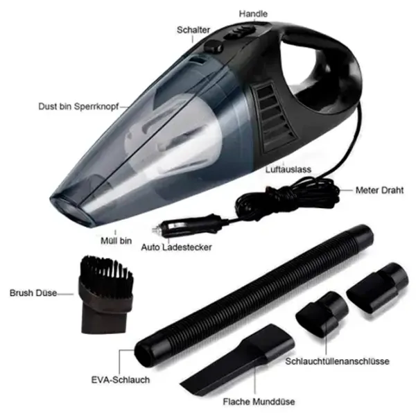 Портативный пылесос Handheld A016-12DC 55 Вт / Серый Черный photo 2