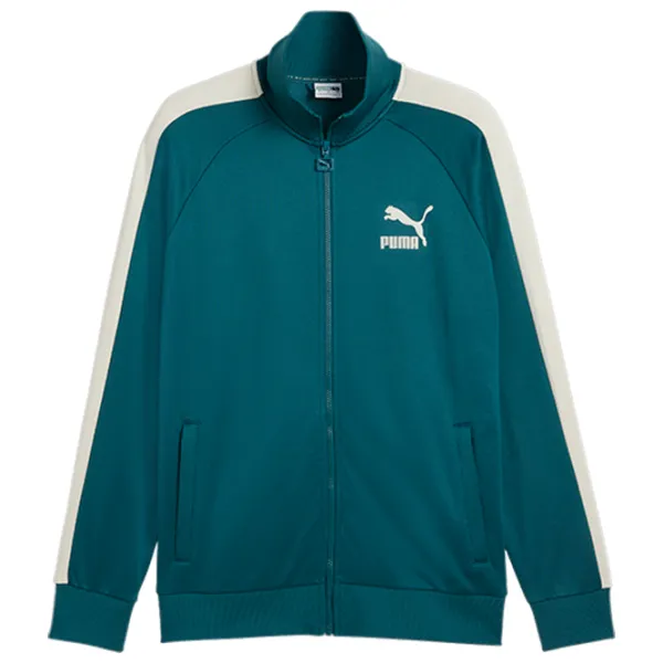 Толстовка для мужчин Puma T7 Iconic Track Jacket (S) Pt  Прямой / Cold Green photo 1 Толстовка для мужчин Puma T7 Iconic Track Jacket (S) Pt  Прямой / Cold Green photo 1