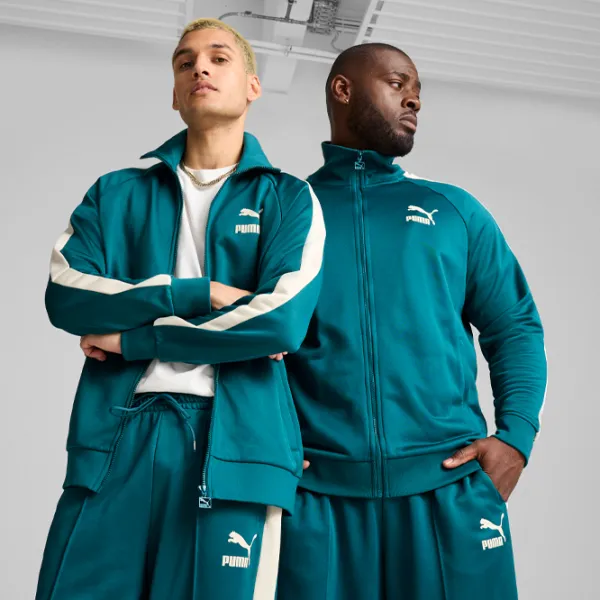 Толстовка для мужчин Puma T7 Iconic Track Jacket (S) Pt  Прямой / Cold Green photo 5 Толстовка для мужчин Puma T7 Iconic Track Jacket (S) Pt  Прямой / Cold Green photo 5