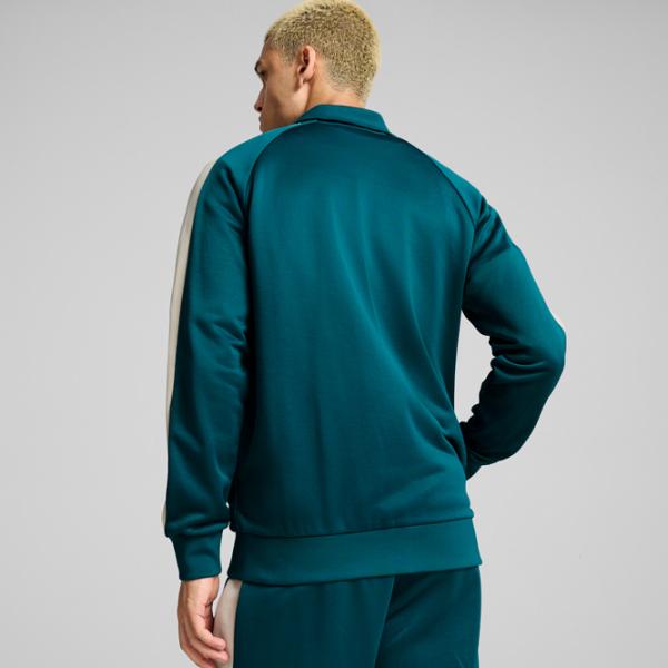 Hanorac pentru bărbați Puma T7 Iconic Track Jacket (S) Pt  Drept / Cold Green photo 7 Hanorac pentru bărbați Puma T7 Iconic Track Jacket (S) Pt  Drept / Cold Green photo 7