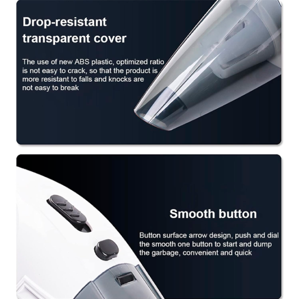 Портативный пылесос Handheld A016-12DC 55 Вт / Серый Белый photo 8