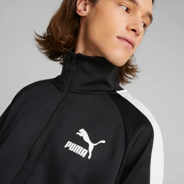 Hanorac pentru bărbați Puma Iconic T7 Track Jacket Pt  Drept / Black photo 6