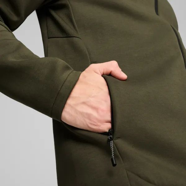 Толстовка для мужчин Puma Evostripe Full-Zip Hoodie Dk  Прямой / Dark Olive photo 9
