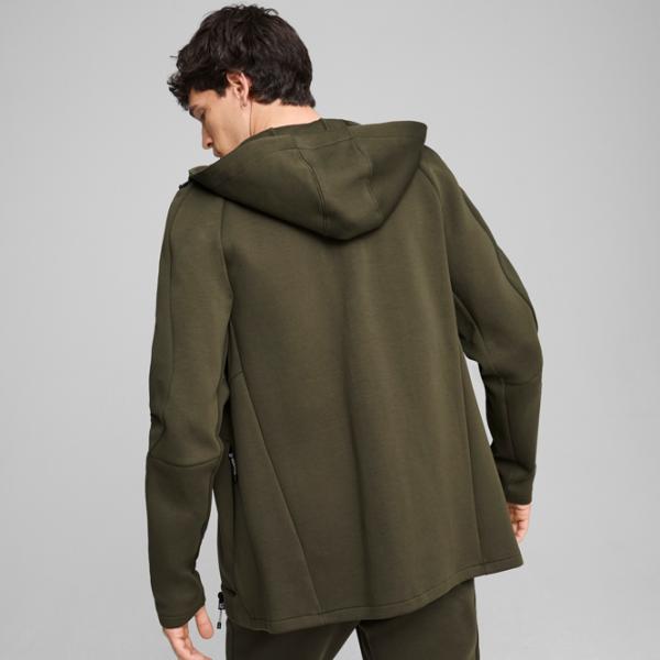 Hanorac pentru bărbați Puma Evostripe Full-Zip Hoodie Dk  Drept / Dark Olive photo 7 Hanorac pentru bărbați Puma Evostripe Full-Zip Hoodie Dk  Drept / Dark Olive photo 7