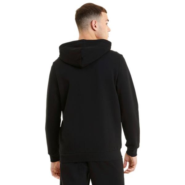 Hanorac pentru bărbați Puma Ess Big Logo Fz Hoodie Fl  Drept / Black photo 7
