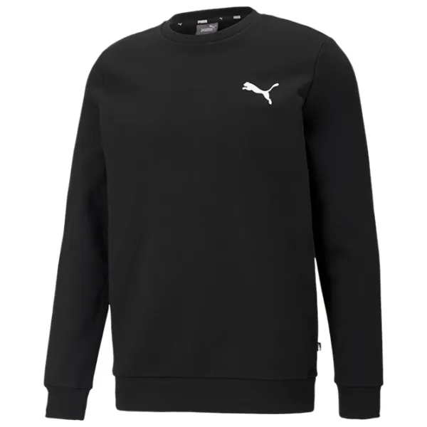 Hanorac pentru bărbați Puma Ess Small Logo Crew Fl  Drept / Black photo 1