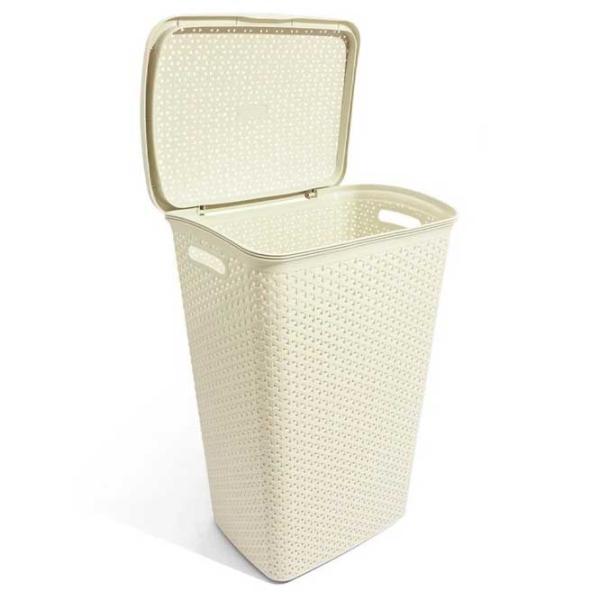 Coș pentru rufe Curver My Style 55 l / Plastic / Cream  photo 2