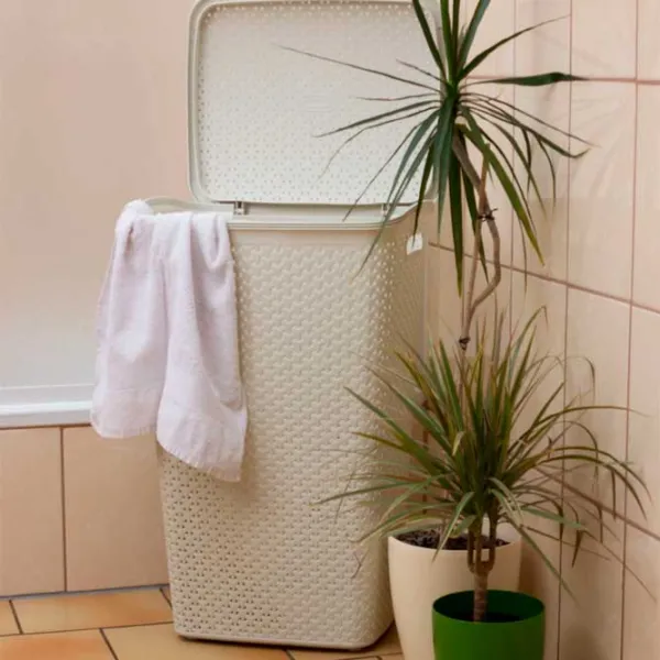 Coș pentru rufe Curver My Style 55 l / Plastic / Cream  photo 3