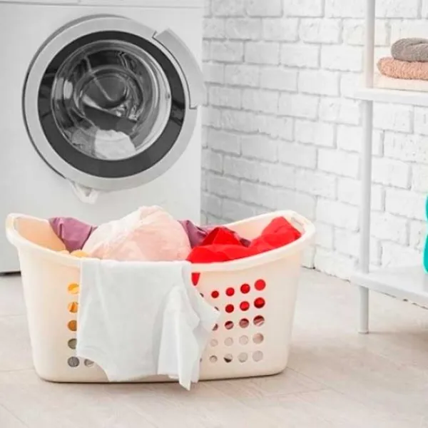 Coș pentru rufe Curver Victor 50 l / Plastic / Cream  photo 2