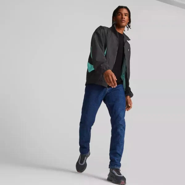 Hanorac pentru bărbați Puma Swxp Track Jacket Wv  Drept / Black photo 2