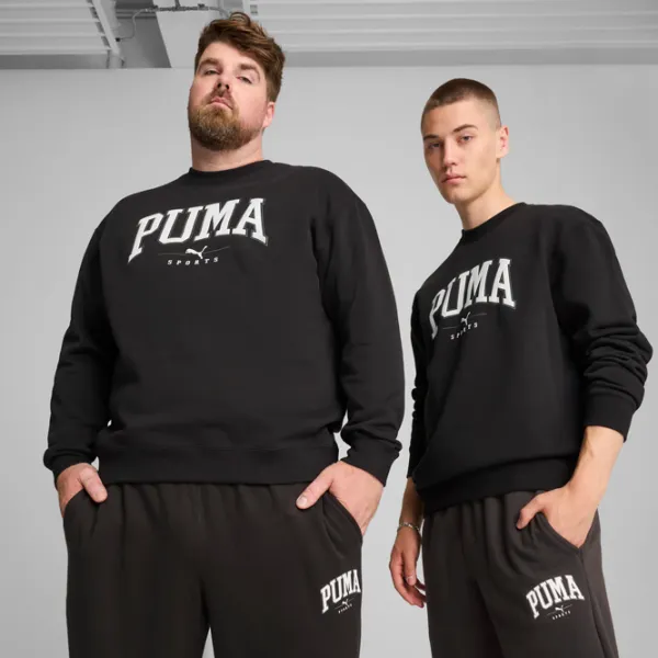 Hanorac pentru bărbați Puma Squad Crew Fl  Drept / Black photo 3