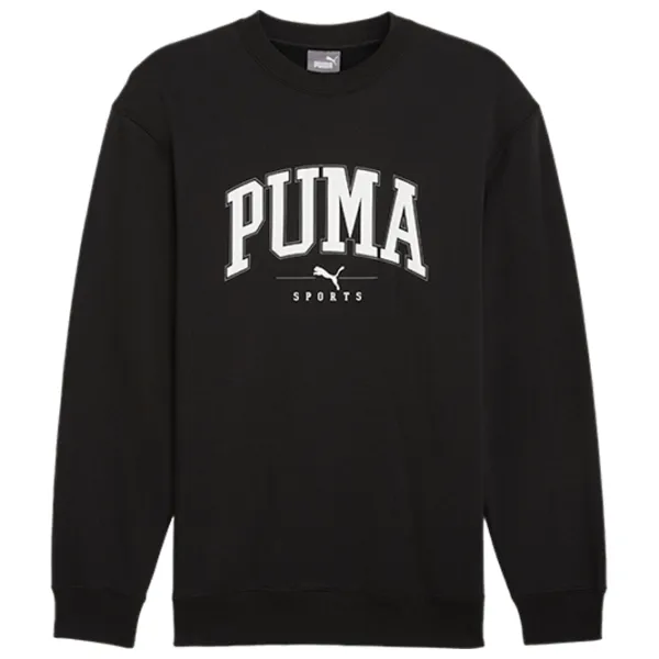 Hanorac pentru bărbați Puma Squad Crew Fl  Drept / Black photo 1 Hanorac pentru bărbați Puma Squad Crew Fl  Drept / Black photo 1