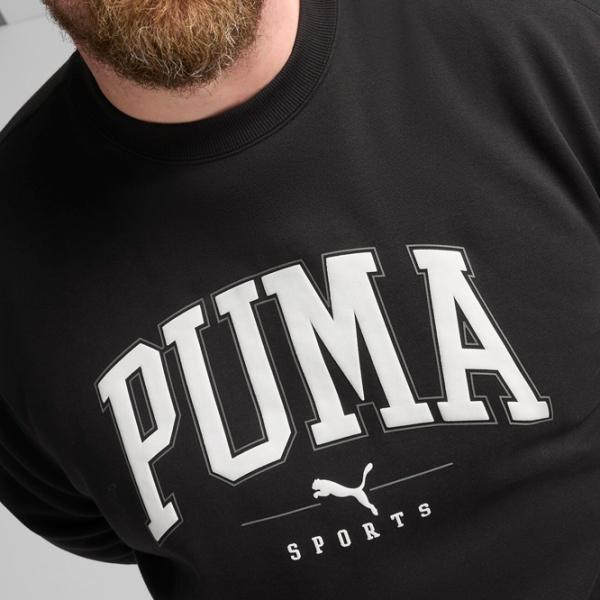 Hanorac pentru bărbați Puma Squad Crew Fl  Drept / Black photo 10 Hanorac pentru bărbați Puma Squad Crew Fl  Drept / Black photo 10