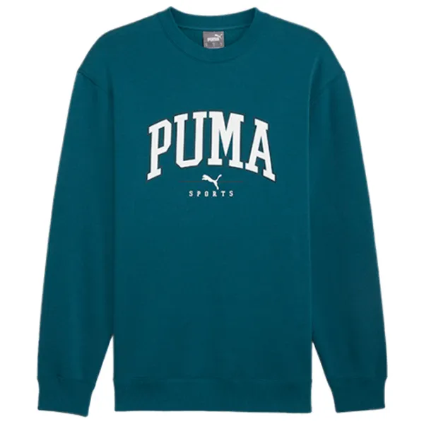 Hanorac pentru bărbați Puma Squad Crew Fl  Drept / Cold Green photo 1