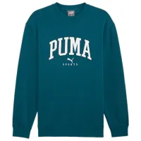 Hanorac pentru bărbați Puma Squad Crew Fl  Drept / Cold Green