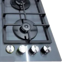 Plită încorporabilă pe gaz Tornado LVT 8025 GL Sticlă călită / Gray photo 2