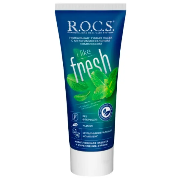 Зубная паста R.O.C.S. I Like Fresh 74 г photo 1